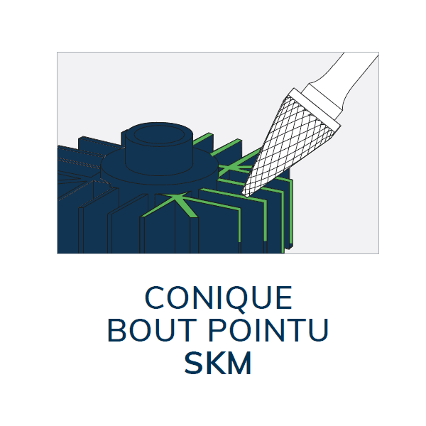 SKM40616 - Fraise Lime Carbure - Ø16